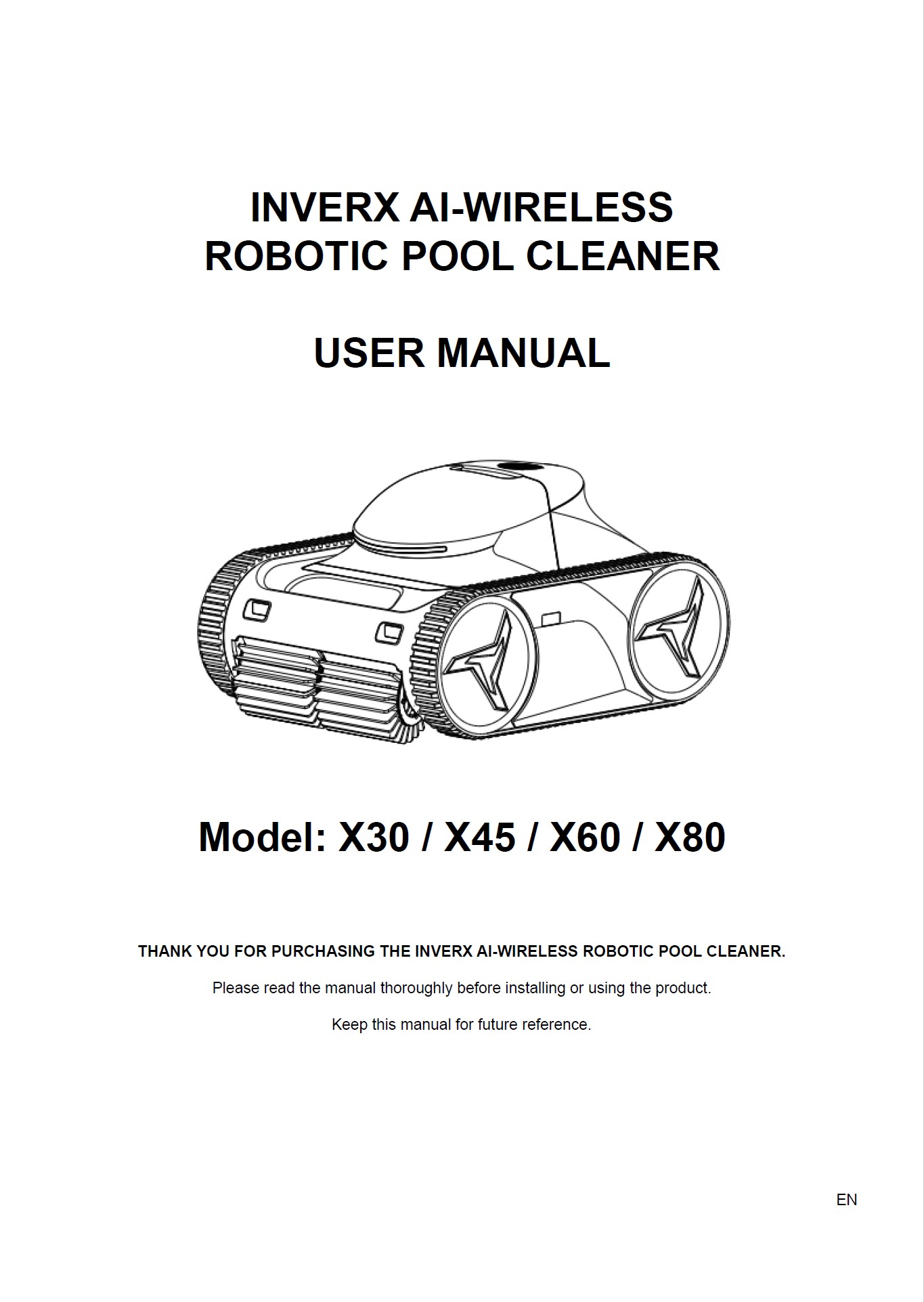 Brochures & User Manuals - InverX Robotic Pool Cleaner